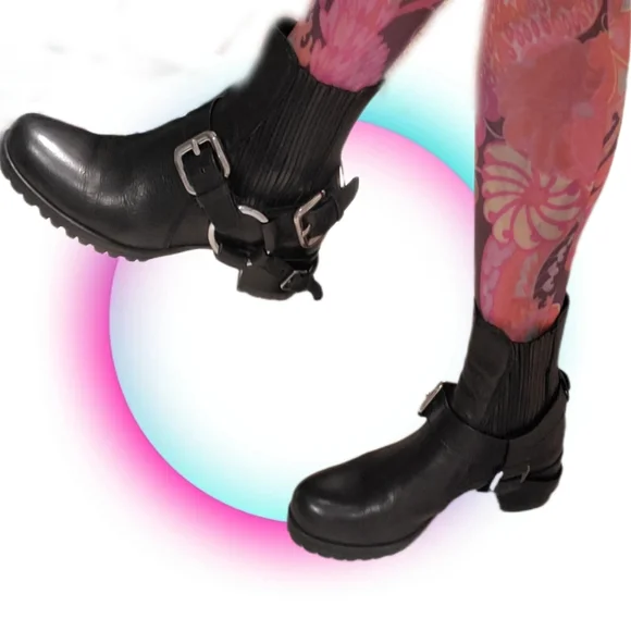 MIU MIU Motorcycle Harness Boots - Picture 4 of 14